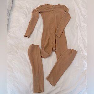 SKIMS Sparkle Ocre bodysuit size XS